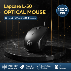 Lapcare Optical Mouse L-50 – Wired USB Mouse