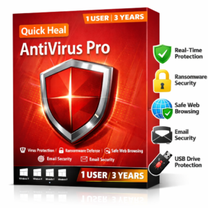 QUICK HEAL ANTIVIRUS PRO 1 USER 3 YEARS