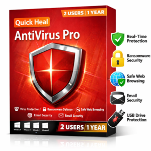 QUICK HEAL ANTIVIRUS PRO 2 USER 1 YEARS