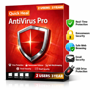 QUICK HEAL ANTIVIRUS PRO 2 USER 3 YEARS