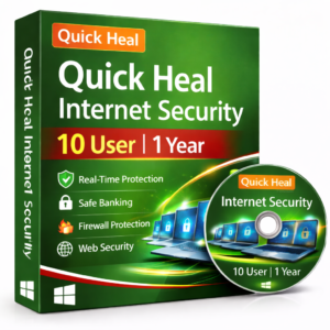 QUICK HEAL INTERNET SECURITY 10 USER 1 YEAR