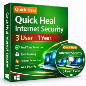 QUICK HEAL INTERNET SECURITY 3 USER 1 YEAR