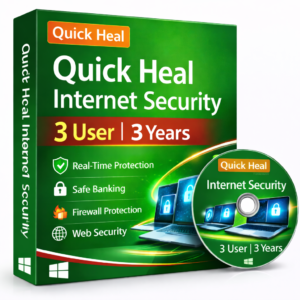 QUICK HEAL INTERNET SECURITY 3 USER 3 YEARS