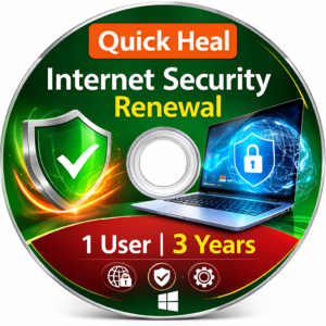 QUICK HEAL INTERNET SECURITY RENEWAL 1 USER 3 YEARS